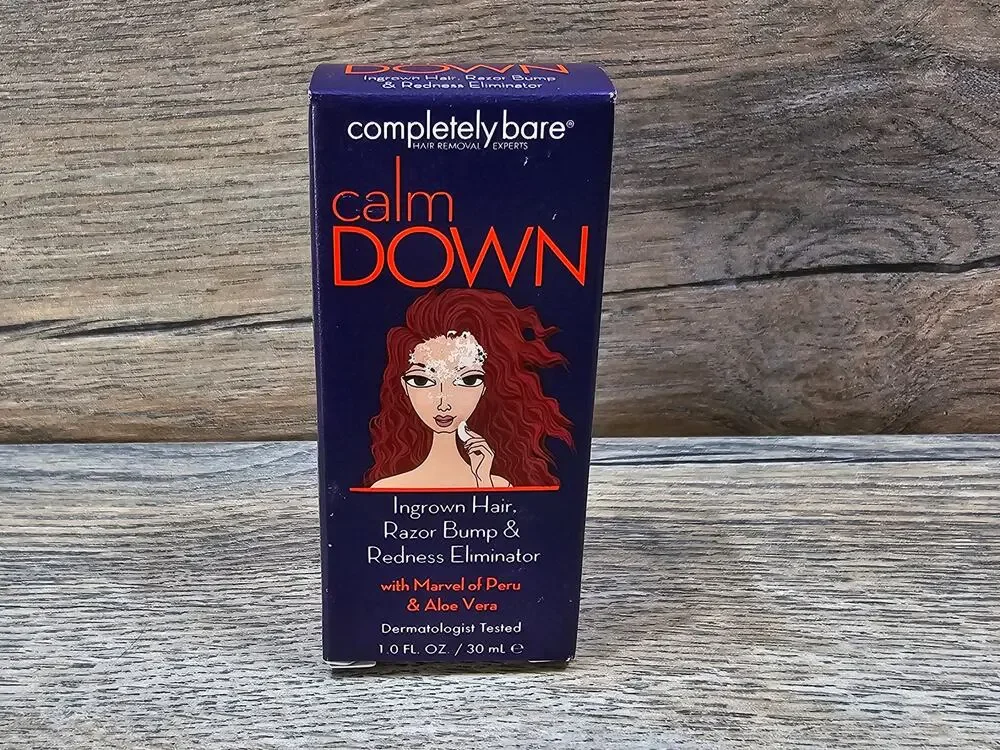Completely Bare Calm Down Ingrown Hair Razor Bump Redness Eliminator